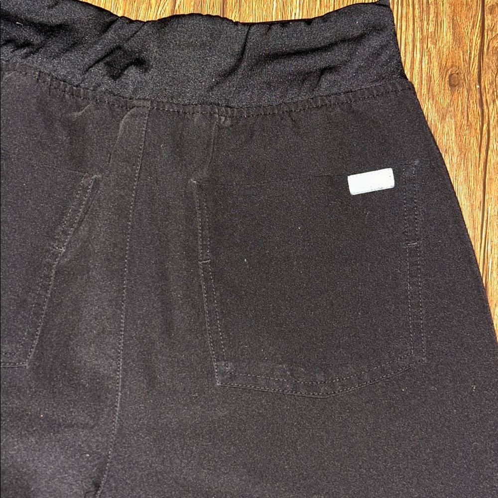 Figs Black Jogger Pants with White Accents - Picture 5 of 5